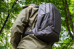 A man with a city backpack. A man, a Person Photo by Stockphoto by vzwer