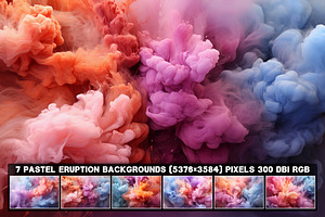 7 Pastel Eruption Backgrounds