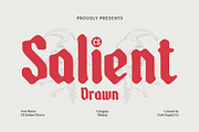 CS Salient Drawn, a Blackletter Font by Craft Supply Co. (Thumbnail 1 of 8)