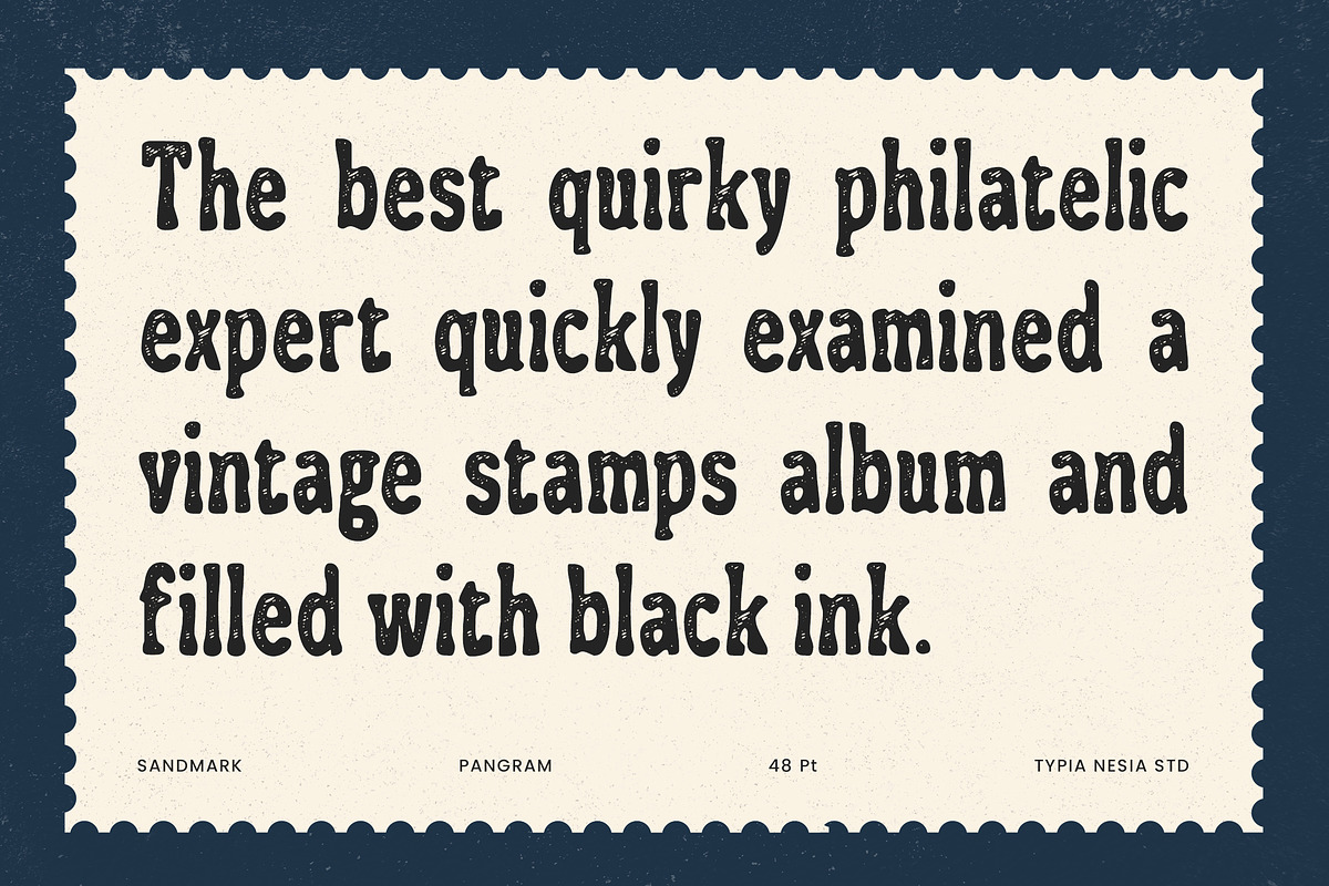 Sandmak – Rough Textured Vintage, a Serif Font by Typia Nesia (Photo 5 of 12)