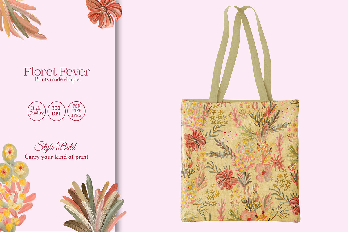 Floret Fever Prints & Patterns, a Pattern Graphic by GND ART STUDIO (Photo 5 of 8)