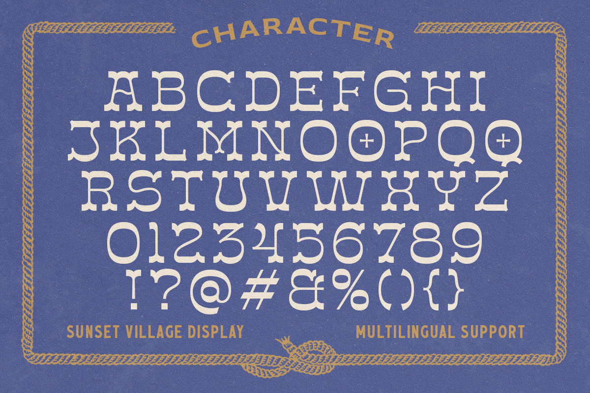 Sunset Village - Display Typeface, a Handwritten Font by Letterhend Studio (Photo 9 of 9)