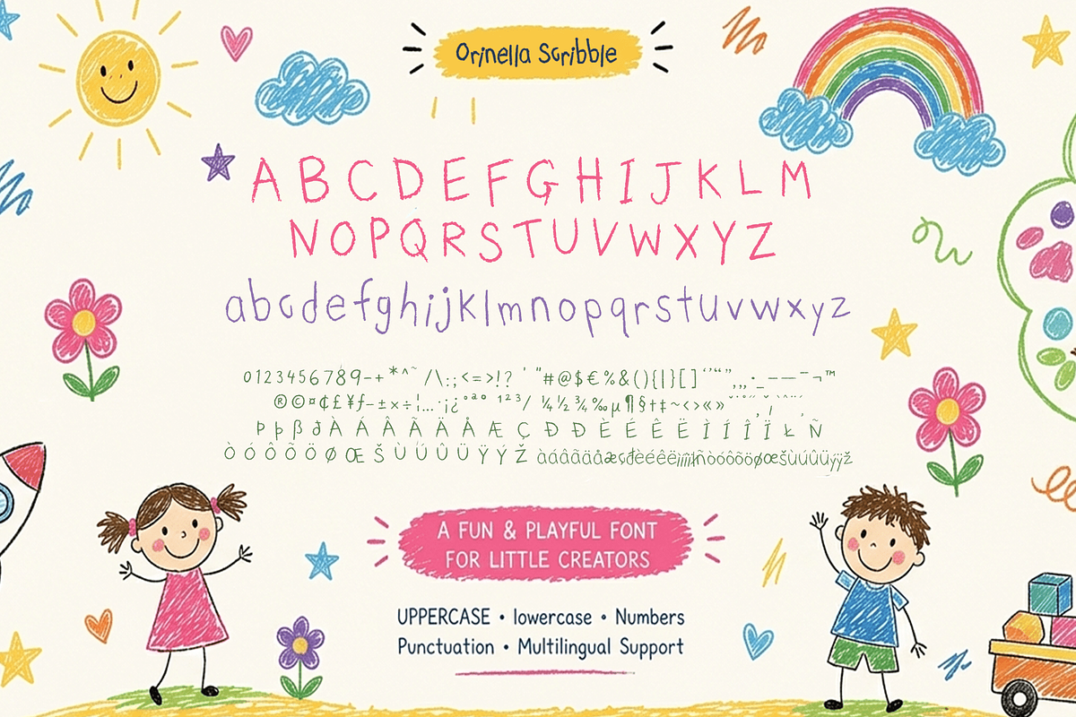 Orinella Scribble Font, a Handwritten Font by Letterhanna Studio (Photo 5 of 8)