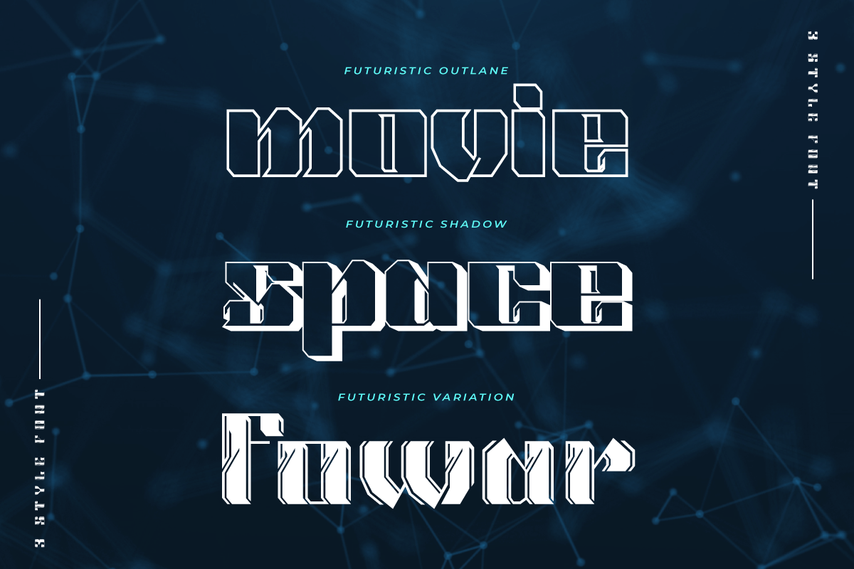 Selauk | Futuristic Font, a Serif Font by twinstd (Photo 2 of 13)