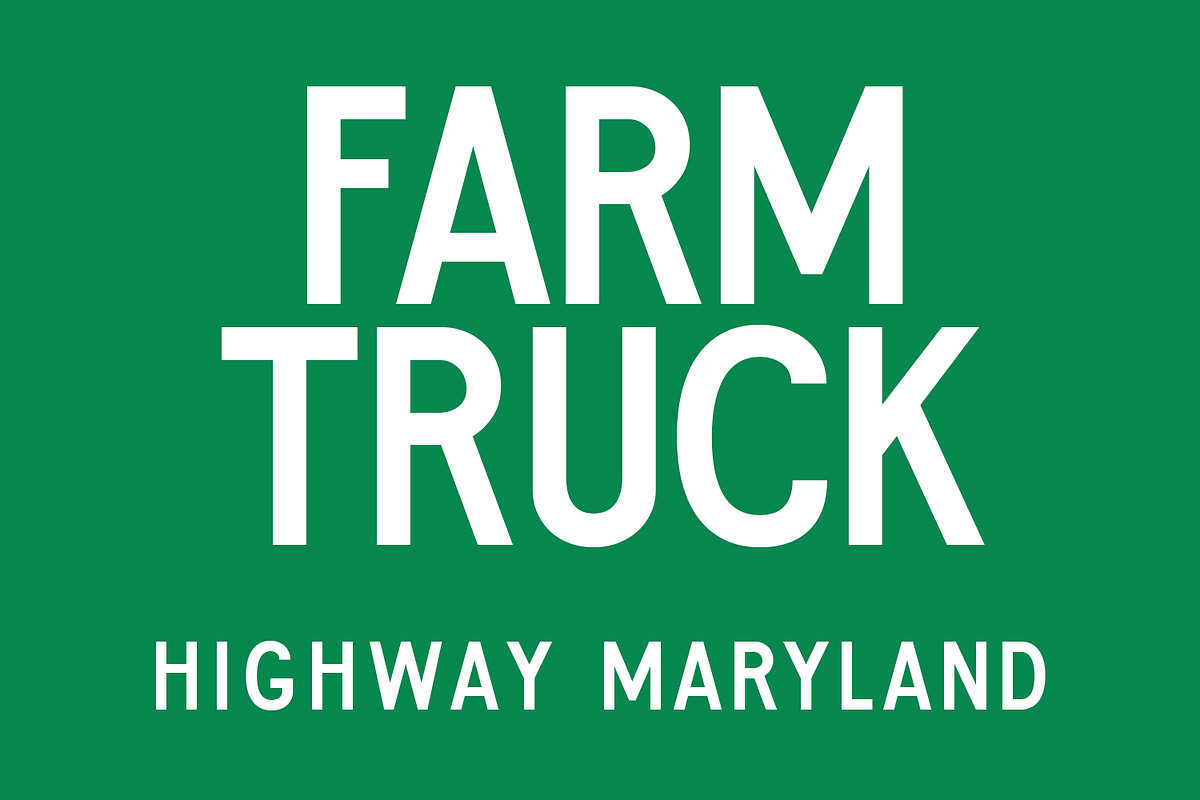 Roadway Country - Highway Font, a Sans Serif Font by Viswell (Photo 7 of 10)