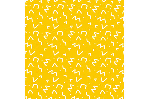 yellow color texture memphis, a Texture Illustration by studiogstock