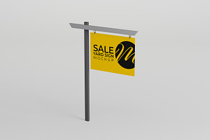 Sale Yard Sign Mockup Set