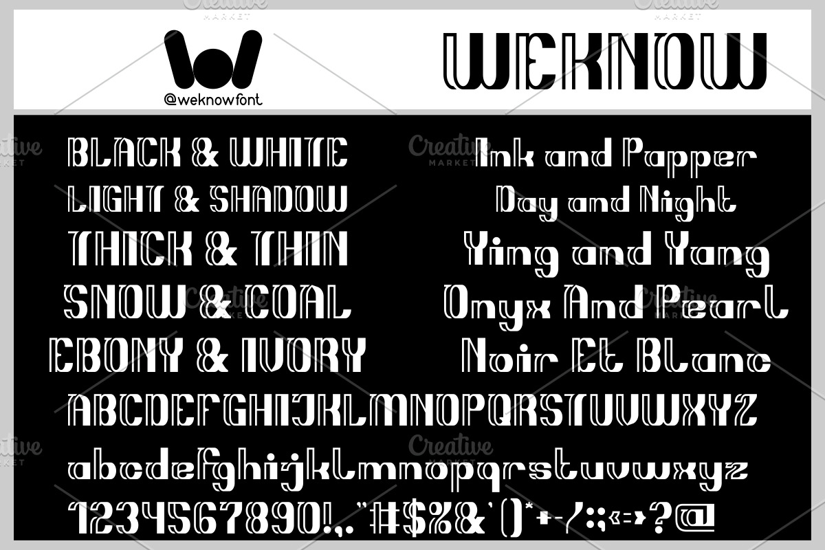 Stripes Font, a Font by weknow (Photo 2 of 8)