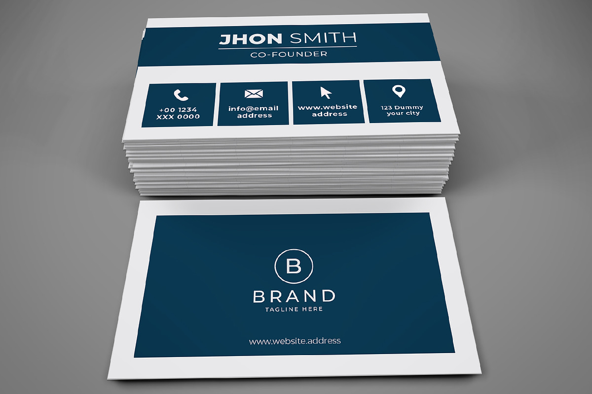 Minimalistic Creative Business Card, a Business Card Template by M9 Design (Photo 2 of 3)
