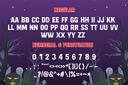 Ghostmark is a bold haunted typeface, a Sans Serif Font by Brown Cupple (Thumbnail 9 of 9)