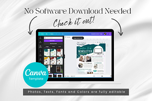 Editable Canva Newsletter Template