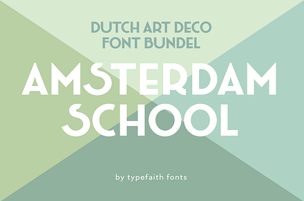 Amsterdam School font bundle