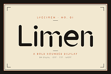 Limen — Bold Rounded Display Font