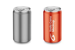 Soda Can Mockup, a Product Mockup by GraphicsPixel