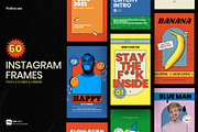Retro Instagram Frames, a Social Media Template by Pixflow (Thumbnail 1 of 11)