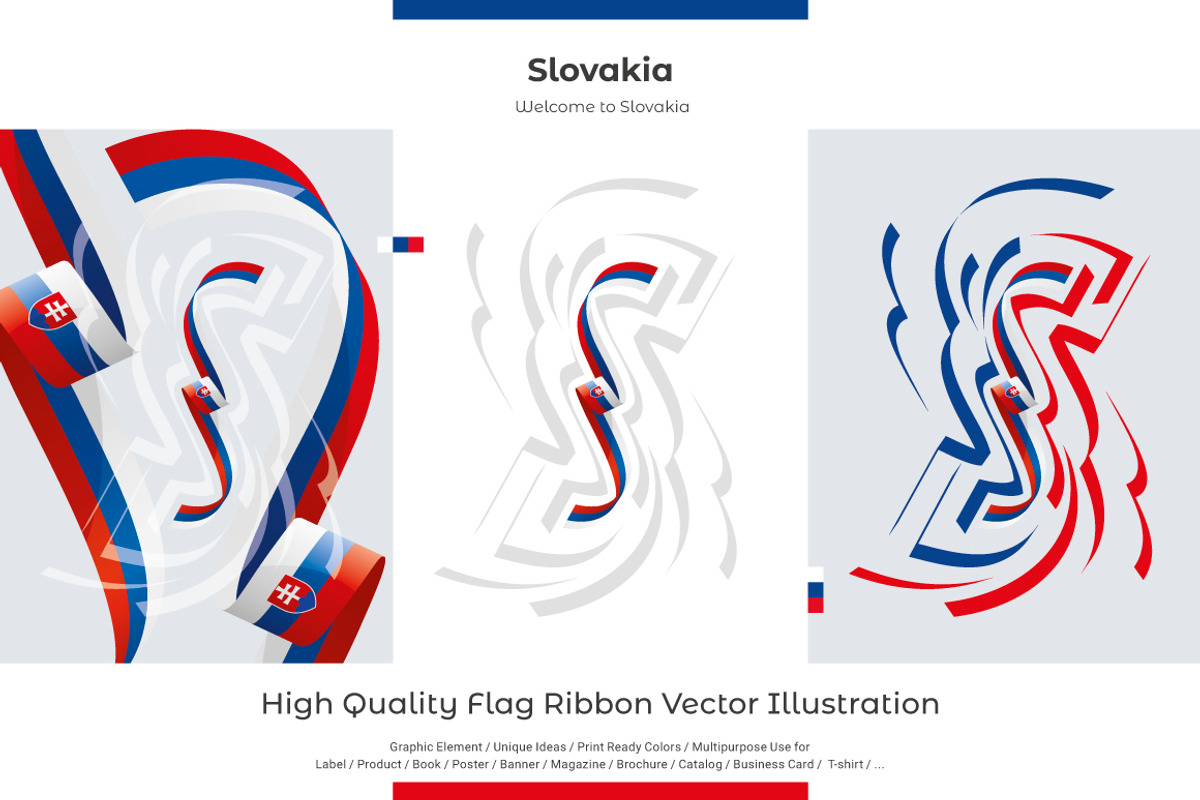 Slovakia flag ribbon vector, a Templates & Theme by Simbos (Photo 1 of 9)