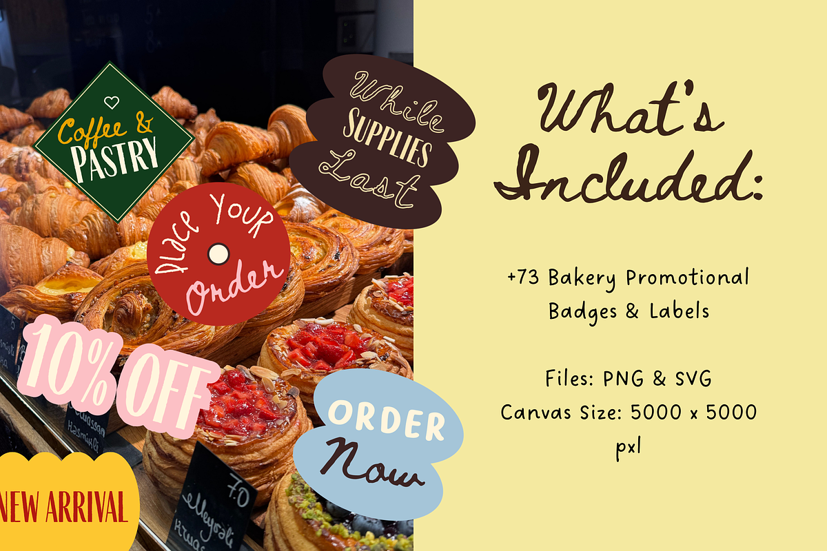 +73 Bakery Badges & Labels, an Object Graphic by The Journey Atelier (Photo 4 of 15)