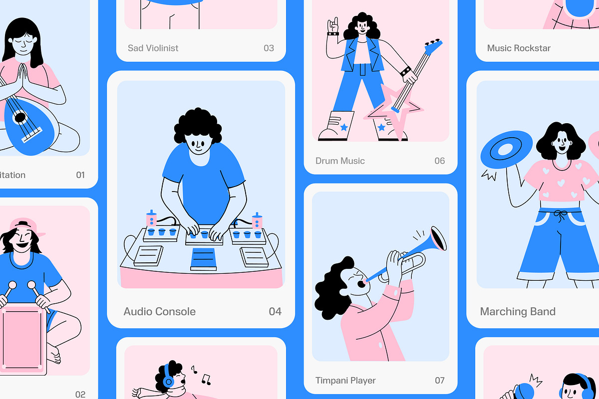 Animated Musician Illustration, a Person Illustration by Vectors Market (Photo 3 of 5)