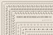 Vector Pattern Brushes Set, a Brush Add-On by LarysaZabrotskaya (Thumbnail 4 of 5)