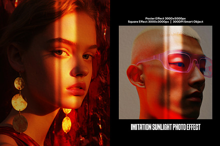 Imitation Sunlight Square And Poster, a Layer Style Add-On by iDoodle Studio