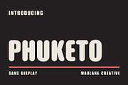 Phuketo Sans Rounded Display Font, a Sans Serif Font by Maulana Creative (Thumbnail 1 of 6)