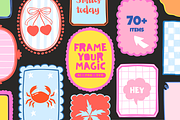 Colorful Doodle Frames & Borders, an Object Graphic by Yana Lesiuk (Thumbnail 1 of 5)