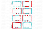 Printable labels Set, an Illustration by SA ClipArt (Thumbnail 1 of 3)