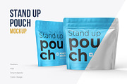 4 PSD Stand-up Pouch Mockup (square), a Cups & Container Mockup by easymock (Thumbnail 4 of 11)