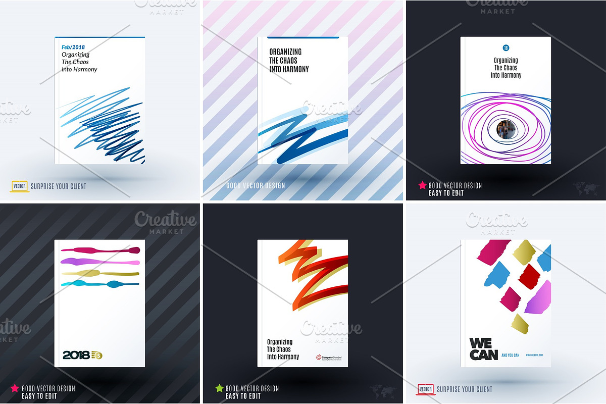 Set of design of brochure, abstract annual report, cover modern layout, a Technology Illustration by Diamond Graphics | EPS 10