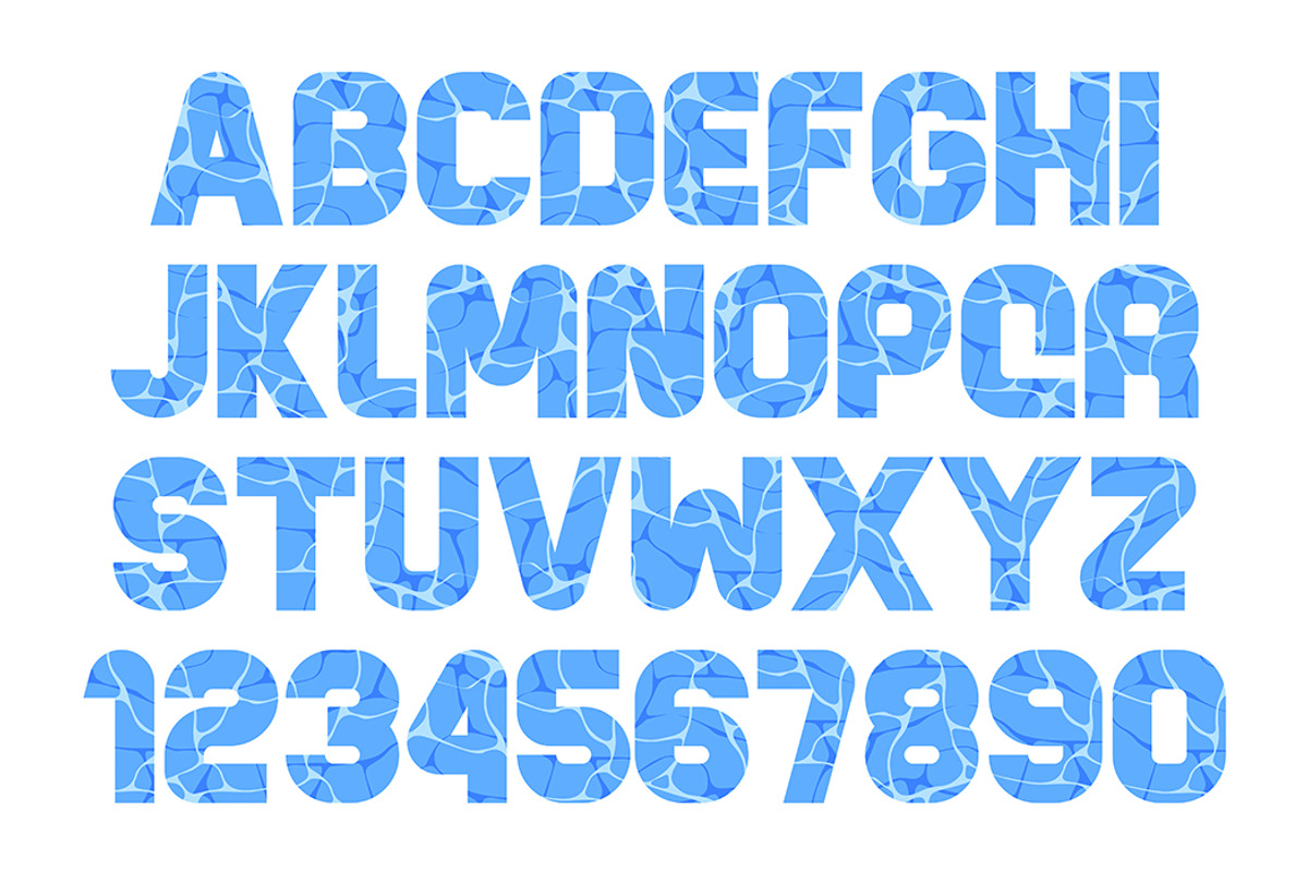 Water Font, a Graphic by Volyk (Photo 3 of 3)
