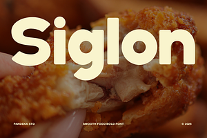 Siglon - Food Bold Font