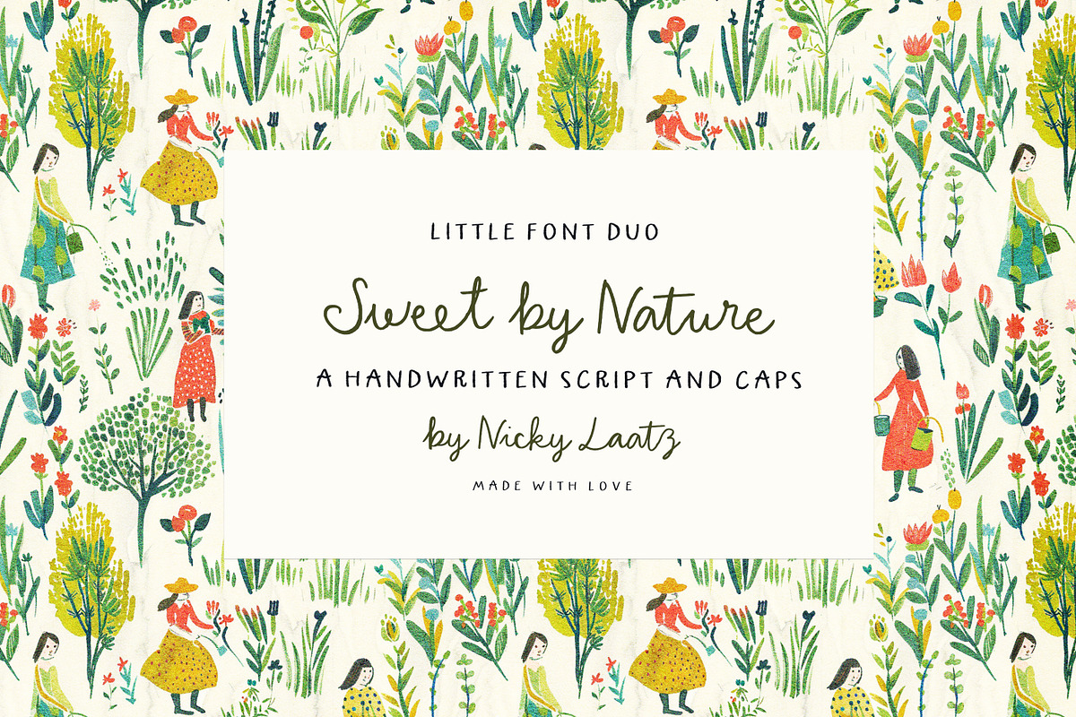 Sweet by Nature Font Duo, a Handwritten Font by Nicky Laatz (Photo 1 of 18)