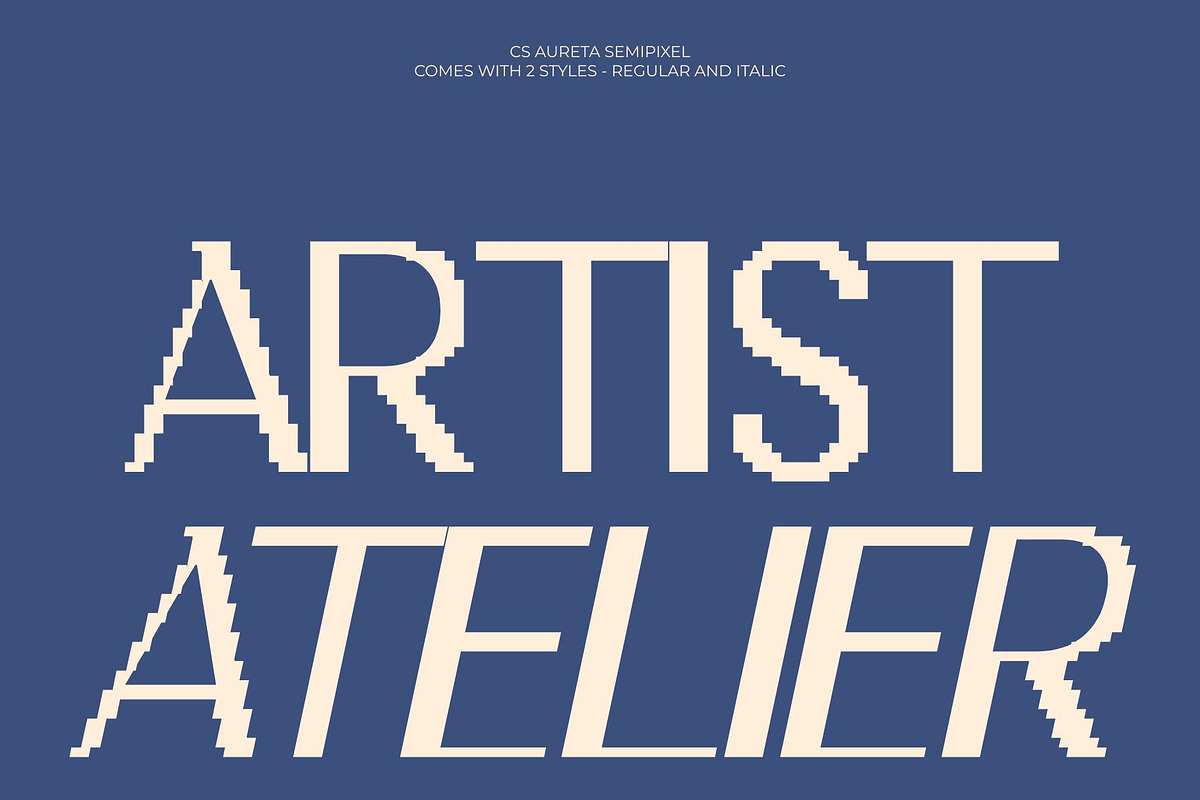 CS Aureta Semipixel, a Sans Serif Font by Craft Supply Co. (Photo 3 of 8)