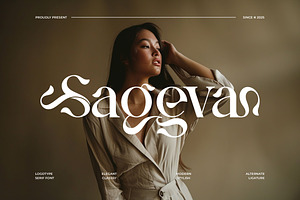 Sageva || Modern Classy Serif Font, a Font by Ermedia Studio