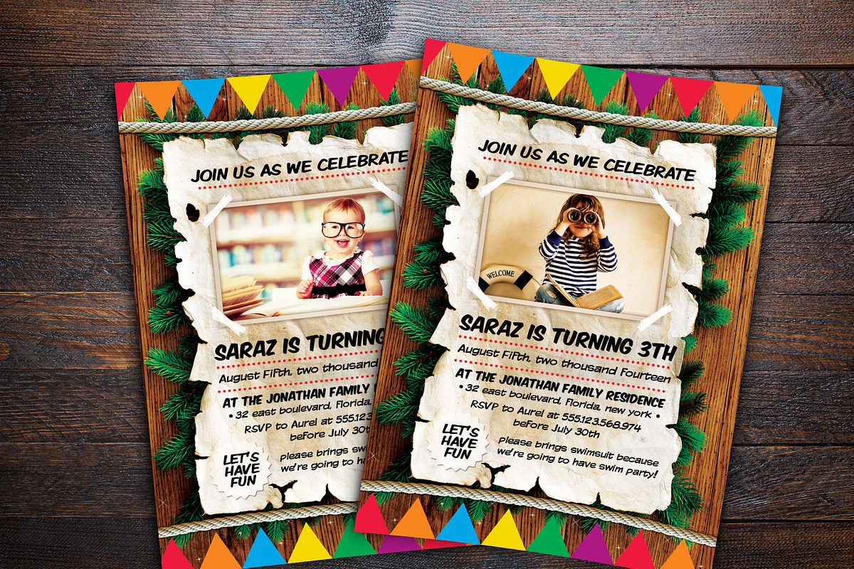Kids Birthday Invitation, an Invitation Template by Design Addict (Photo 1 of 3)