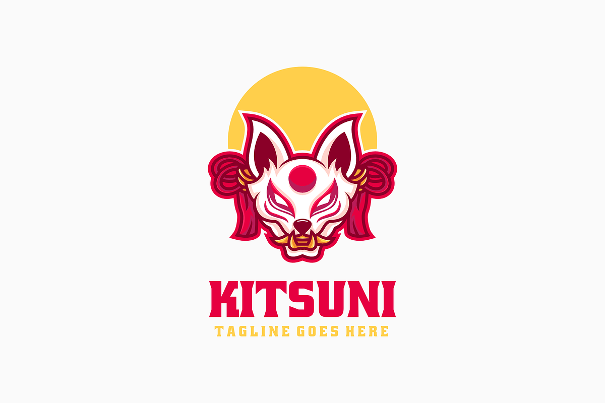 Kitsune Simple Mascot Logo, a Branding & Logo Template by Artnivora.Std