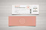 Pastel Passport Wedding Invitation, an Invitation Template by Vynetta (Thumbnail 4 of 8)