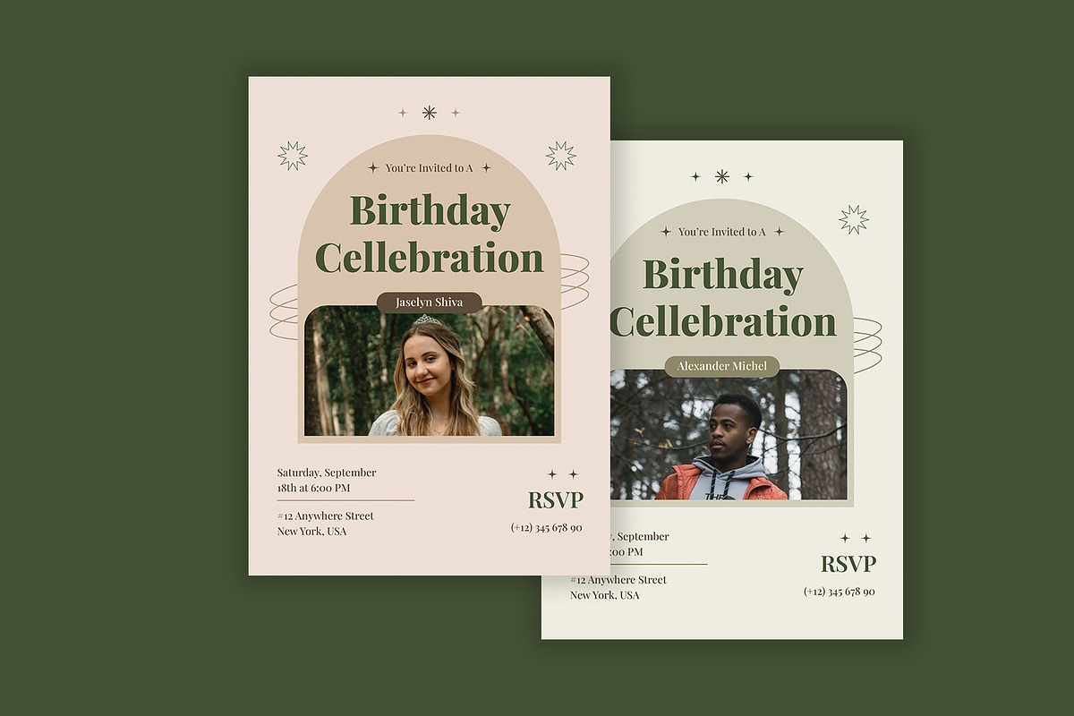 Birthday Invitation Card, an Invitation Template by Neermana (Photo 2 of 4)