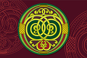 Illuminated medieval letter O, an Illustration by Stefan Chirila (Thumbnail 6 of 8)