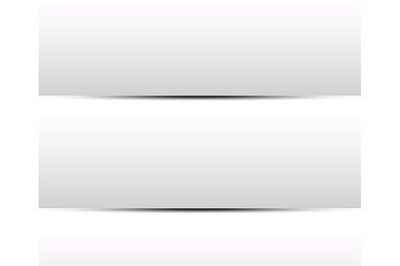 Blank Banner Box with Shadow Vectors preview 2