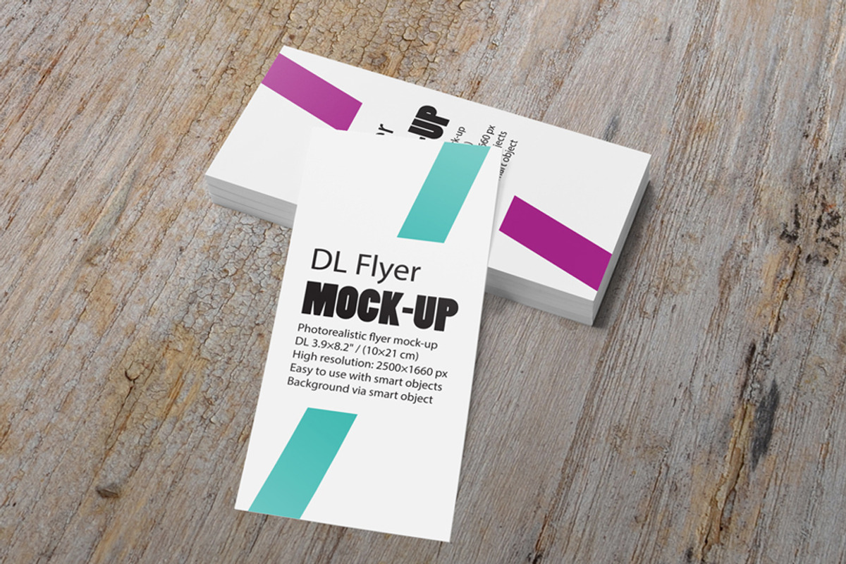 DL Flyer Mockup, a Print Template by resumetemplathttps://d3es (Photo 8 of 14)