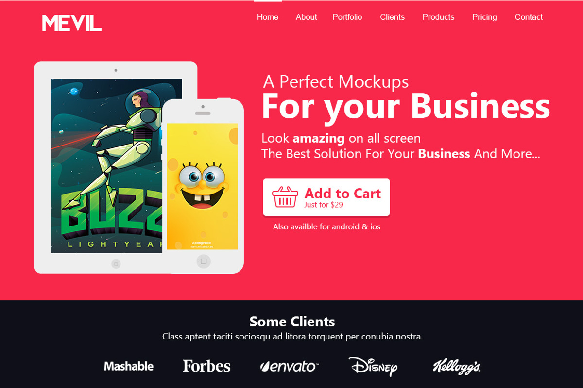 12 Flat Responsive Mockups, an iPhone Mockup by Graphicon (Photo 2 of 4)