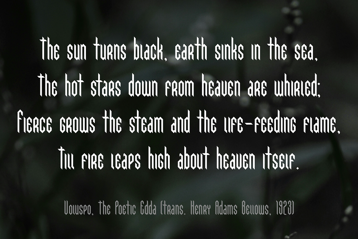 Eldravik — Runic Gothic Font, a Blackletter Font by Wolgard (Photo 8 of 14)