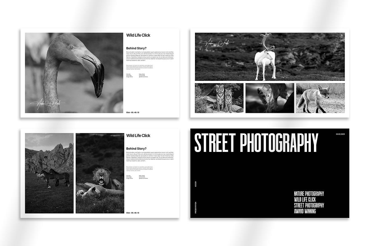 Photographer Portfolio Presentation, a Presentation Template by Oriofix (Photo 8 of 11)