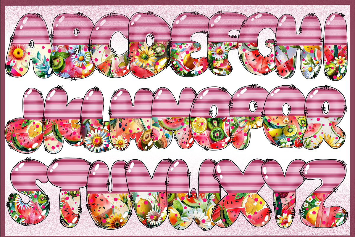 Summer Fruity-PNG fonts, a Symbol Font by It me digital art (Photo 5 of 8)