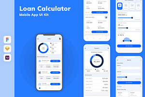 Loan Calculator Mobile App UI Kit
