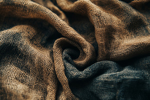 Close up of natural jute fabric with, a Background Photo by MistyDay