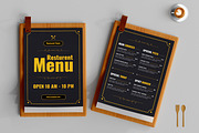 Restaurant Food Menu Layout, a Stationery Template by MightyDesign (Thumbnail 1 of 8)