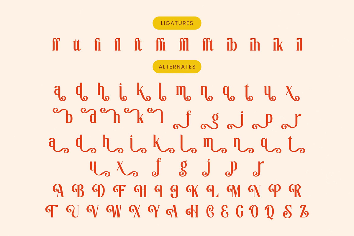 Sunkis Groovy Retro Display Font, a Serif Font by timelesstype.co (Photo 19 of 20)