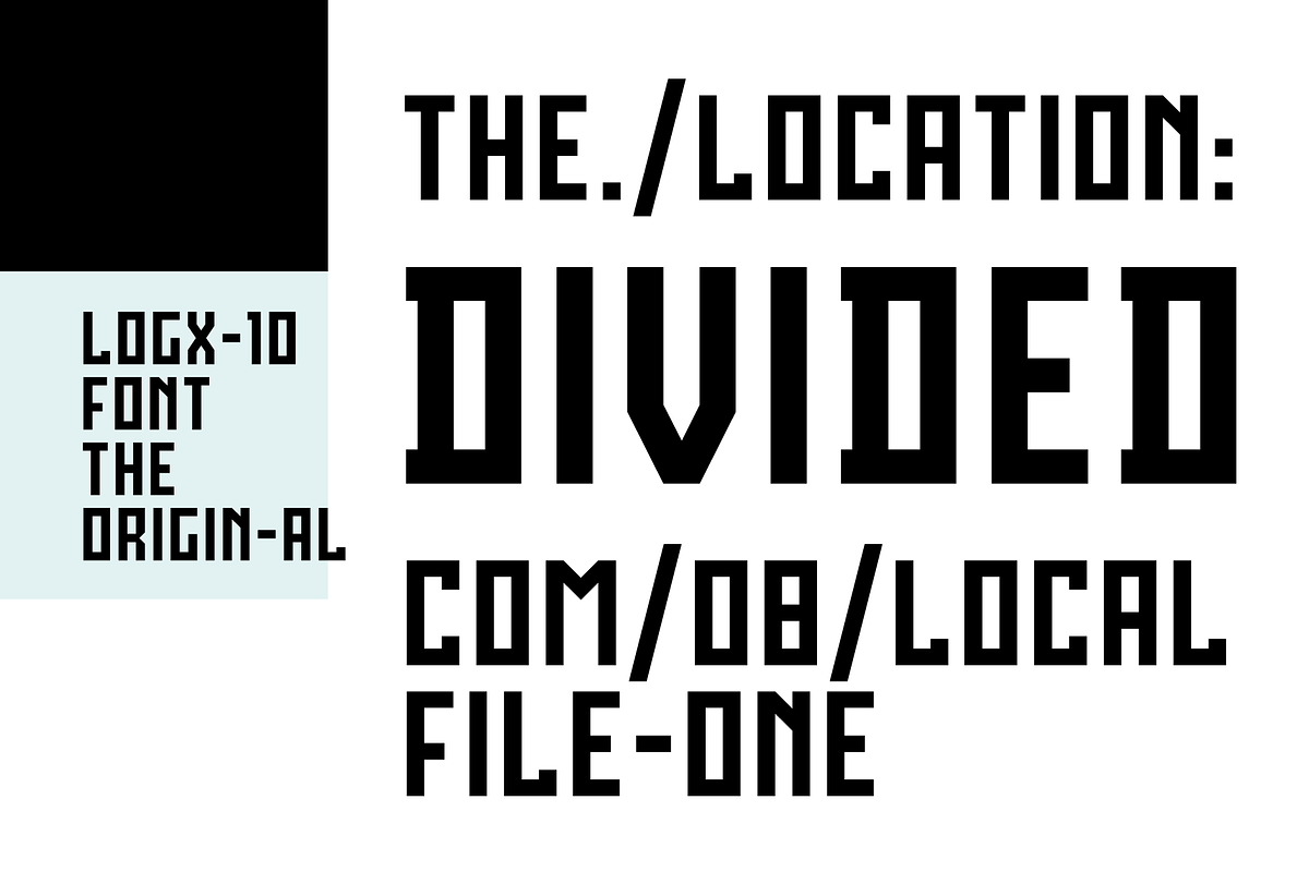 LOGX-10 Font Family preview 5